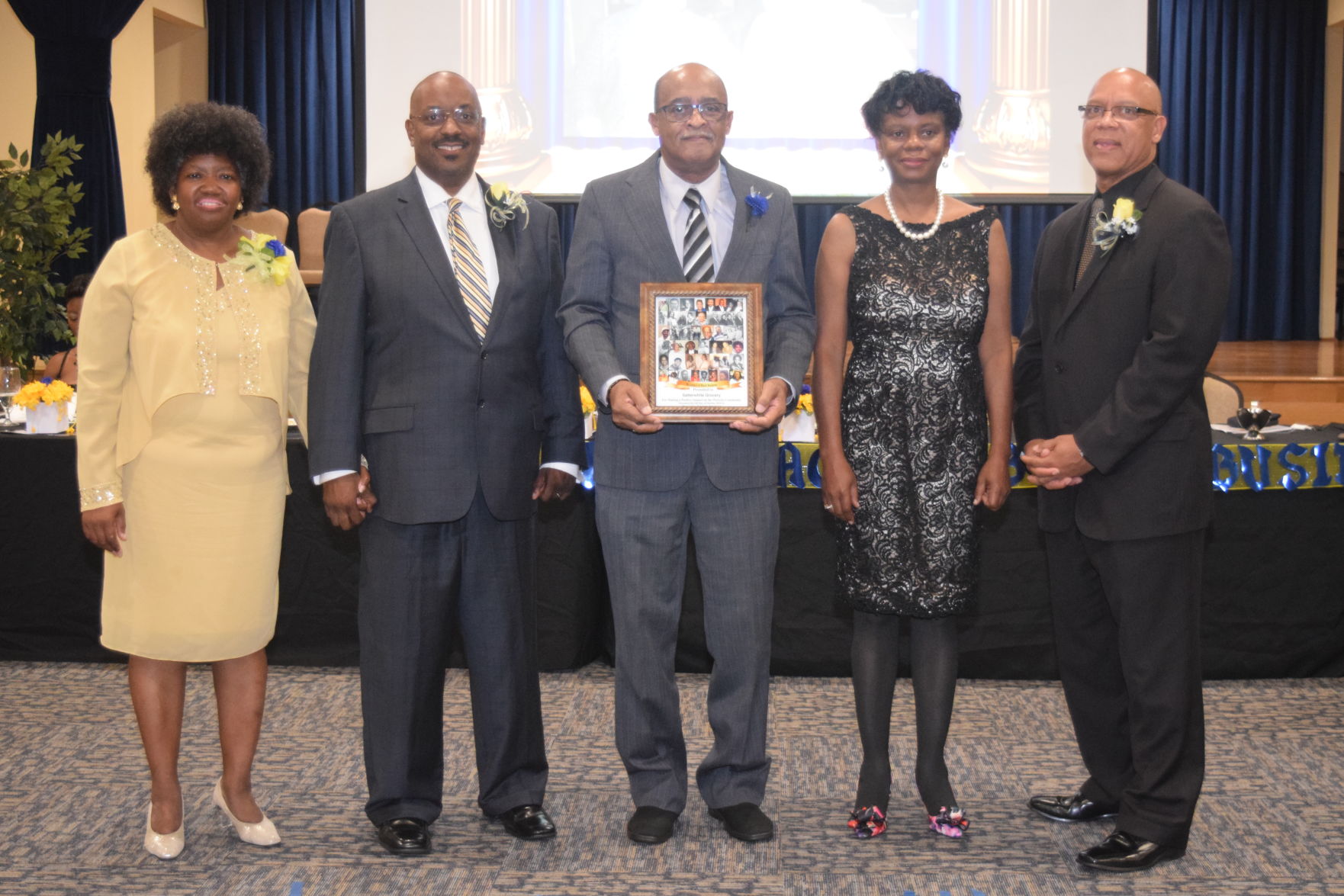 Henry Satterwhite, Jr. receives the Legacy Award for Satterwhite's Grocery.